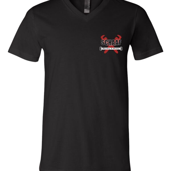 SCHAFF FLEECE SHORT SLEEVE  V NECK TEE Thumbnail